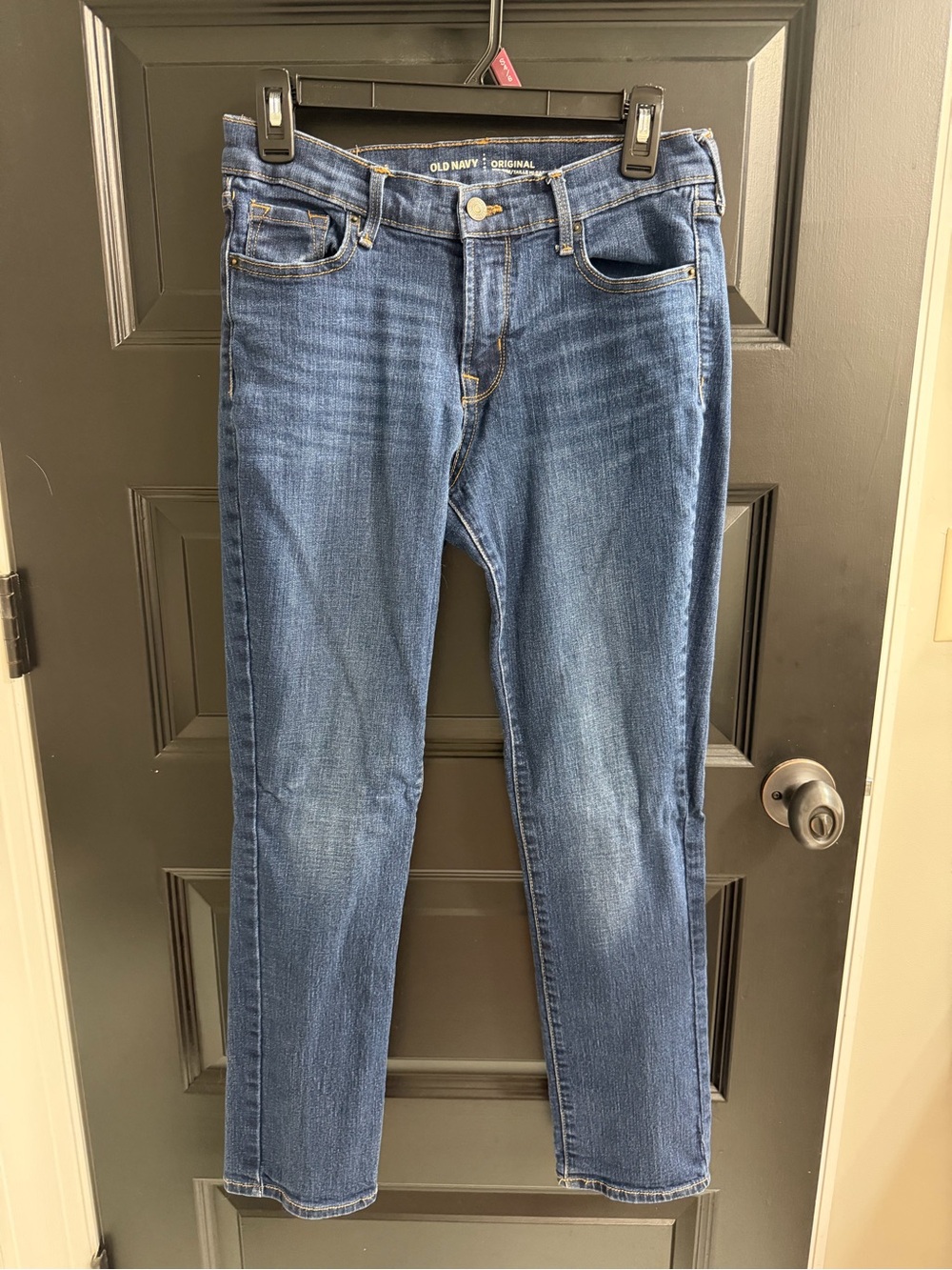 Old Navy Original Mid-Rise Skinny Jeans Size 6 Short Medium Wash Stretch Denim